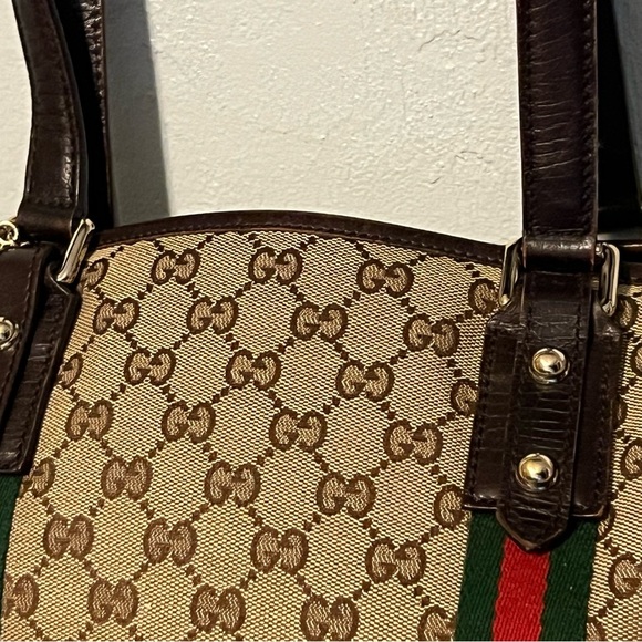 Gucci GG Sherry Line Ophida Tote Handbag w/ COA - Picture 2 of 13